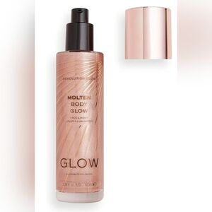 Revolution Molten Body Glow - Rose Gold 3.38 Oz/100 Ml Sealed NWOB